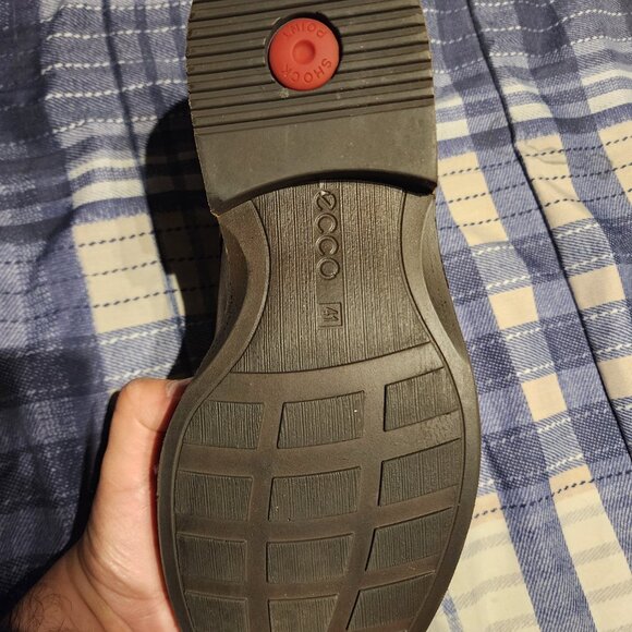 ECCO Brown Leather Chukka Boots Size 41 - Picture 5 of 7